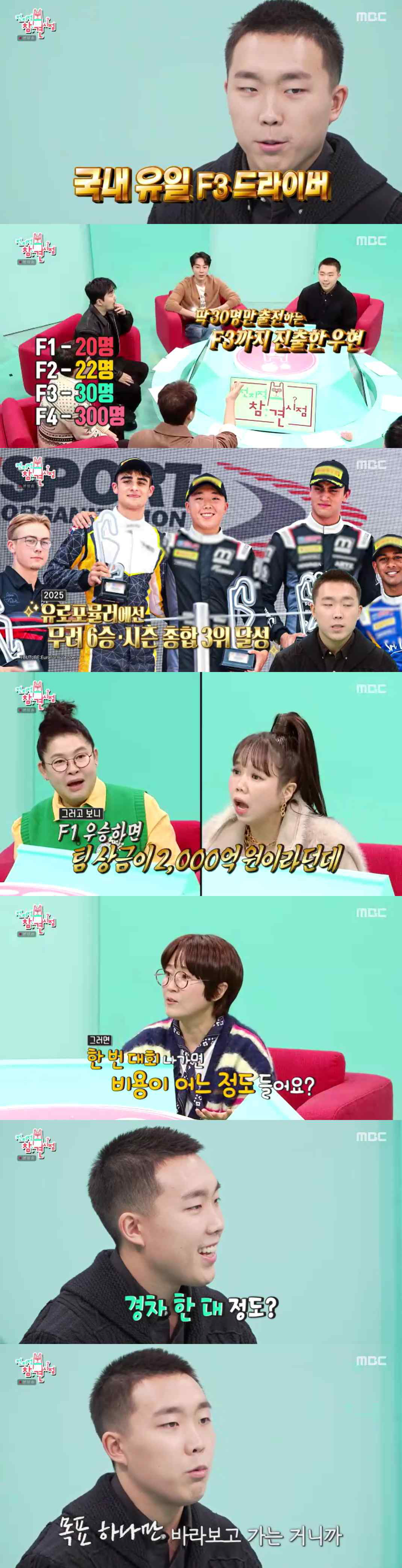 '정의선 회장 조카' 신우현, F3 드라이버 연봉 밝혔다 "따로 없어, …