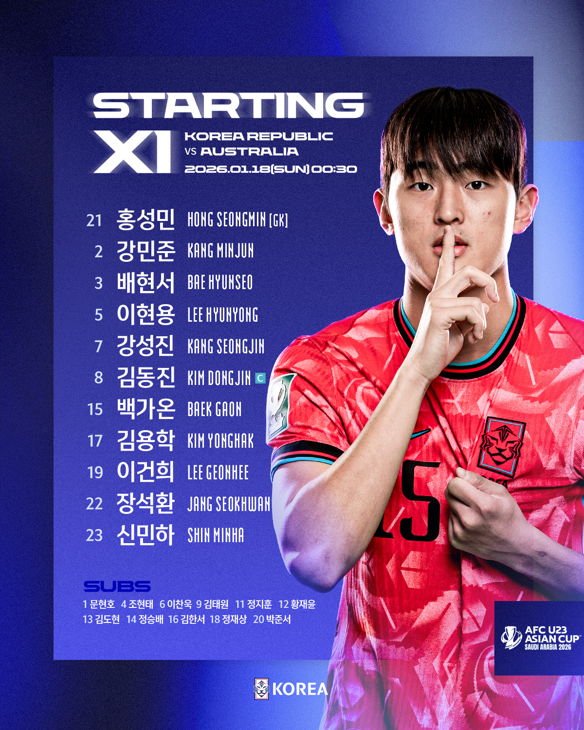 [U-23 아시안컵 리뷰]"일본 나와!" 확 달라진 이민성호, '백가온 …