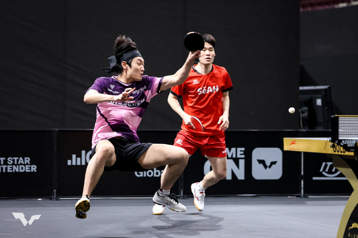 "K-탁구 에이스조 장우진X조대성이 해냈다!" 만리장성 또 넘고 男복식 …