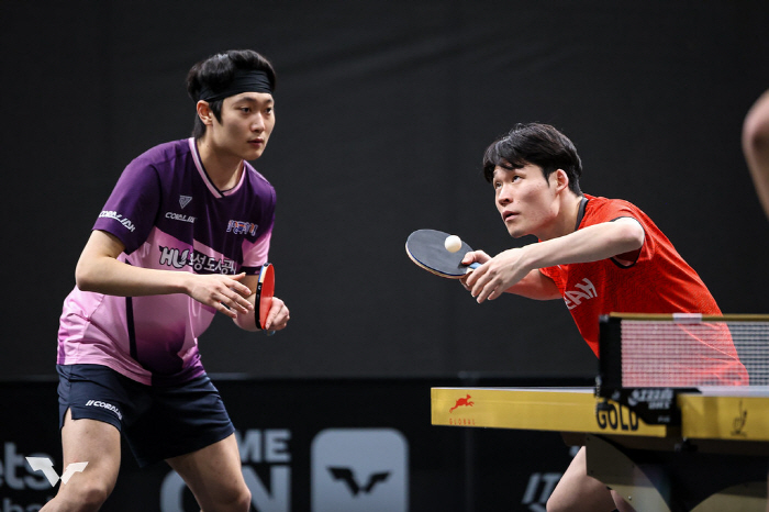 "K-탁구 에이스조 장우진X조대성이 해냈다!" 만리장성 또 넘고 男복식 …