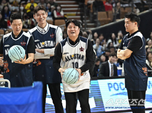 [올스타전]DB 이선 알바노, 3점슛 콘테스트 우승…'전설의 슈터' 문경은 '뜨거운 손끝' 환호