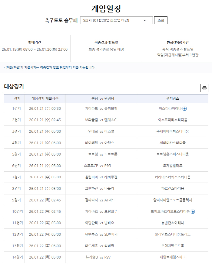 '무승부·이변 속 6억원대 이월'...축구토토 승무패 4회차 적중결과 발…