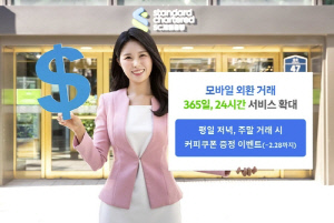 [게시판] SC제일은행, 모바일 외환거래 24시간 운영
