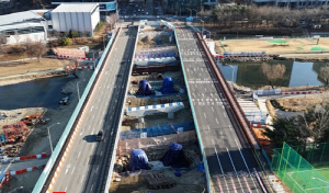 성남시, 전면 개축 수내교 '4차로 신축구간' 7월 우선 개통