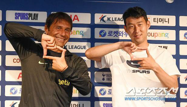 "손흥민 사위 삼고 싶다" 콘테, SON만 사랑했다..."다른 사람 믿지…