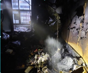 '고립된 세 자녀 돌본 모정'…광양 화재 피해 가구에 격려금