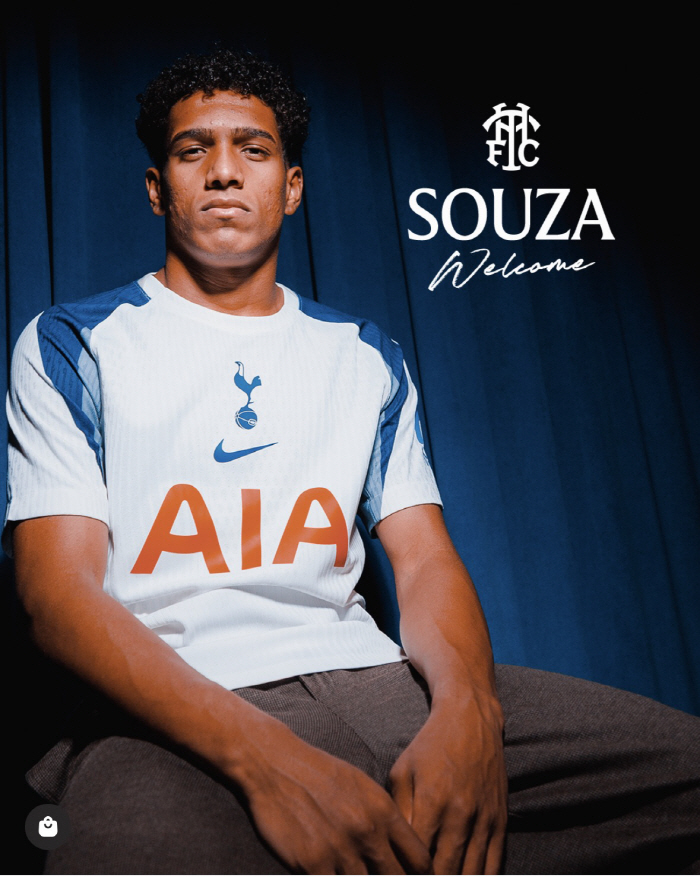 [오피셜]'양민혁도 안쓰면서' 갈 길 바쁜 토트넘, '네이마르 후배' 18세 유망주 풀백 영입