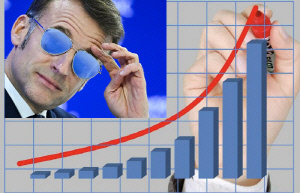 마크롱 '탑건' 스타일 선글라스, 주식 급등…한때 거래 중지도