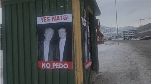 [그린란드를 가다] 美영사관 깨운 새벽 시위…시내엔 反트럼프 포스터