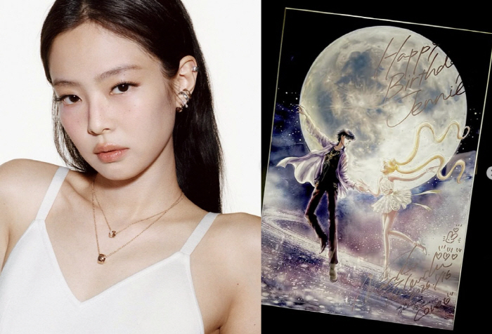 제니, '세일러문' 원작자에게 직접 받은 생일 선물…