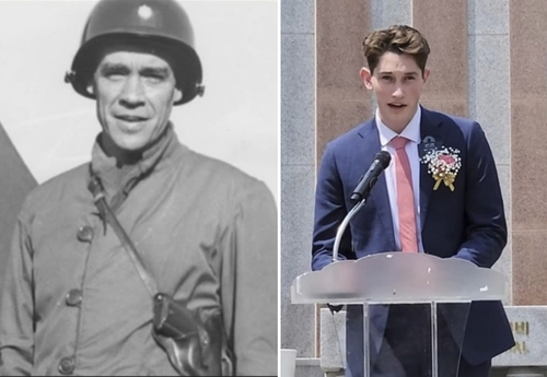 '6·25 전쟁영웅' 美준장과 증손자, 대 이은 한국과의 인연