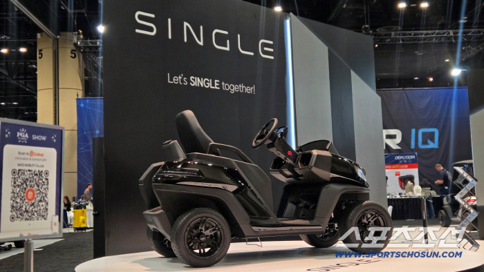 '속도개선, 잔디보호, 운영효율' 1석3조 메이트모빌리티 1인승 골프EV 싱글, PGA Show 2026 참가