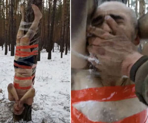 옷 벗겨 거꾸로 매달고, 눈 강제로 먹이고…러시아군, 탈영병 고문 논란