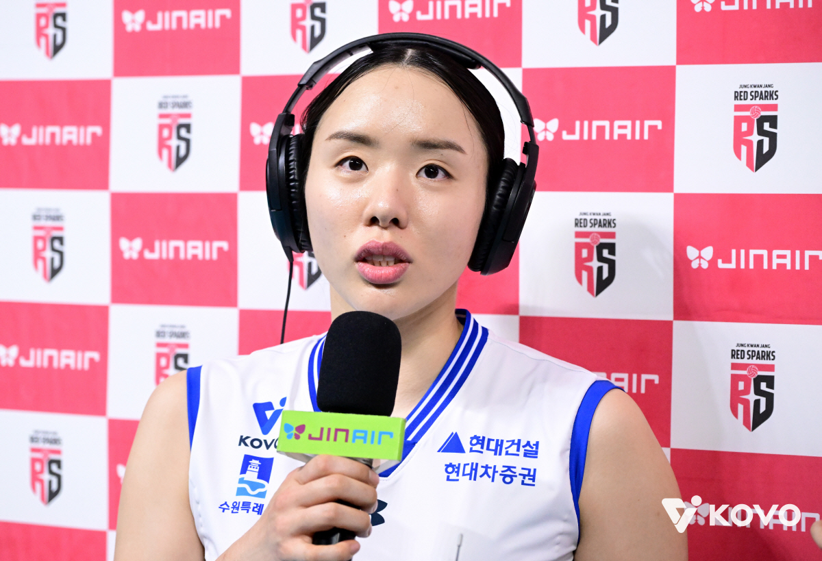 "지윤이 공백? 부담되지만, 팀원 믿고 간다"  현대건설 이예림, 11득…