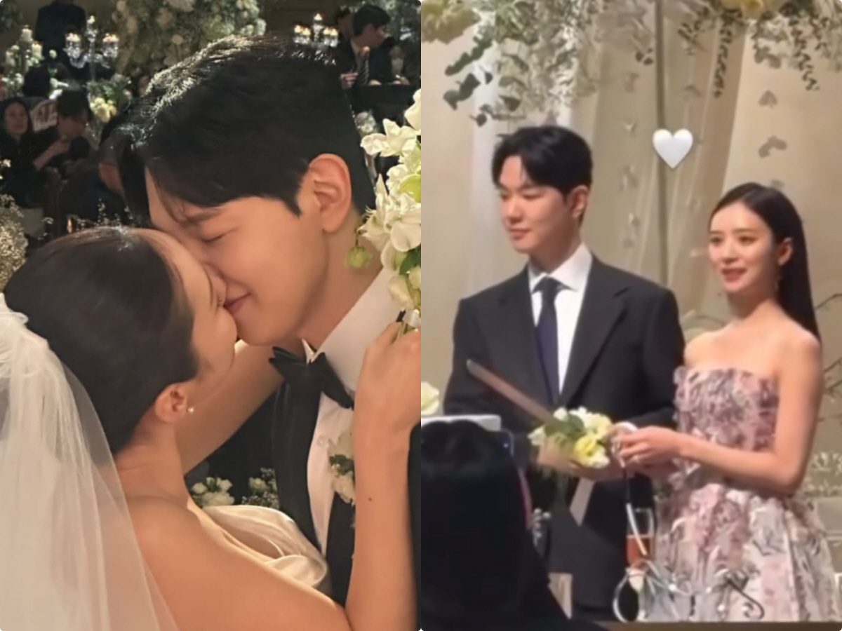 '♥윤수영 대표와 결혼' 김지영, 2부 드레스는 더 화려하게..혼전임신에…