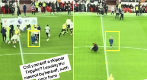 '손흥민한테 팬 매너 좀 배워' 대충격! 'SON 동기' 뉴캐슬DF의 마스코트 방치 사건→팬 비난 폭주