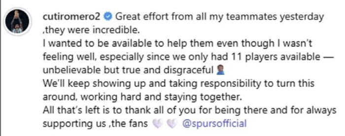 "가용선수 11명 언빌리버블! 치욕적인 일" '손흥민 후임' 토트넘 캡틴 대폭발, 구단 이적시장 전략에 직격탄 '충격 발언'