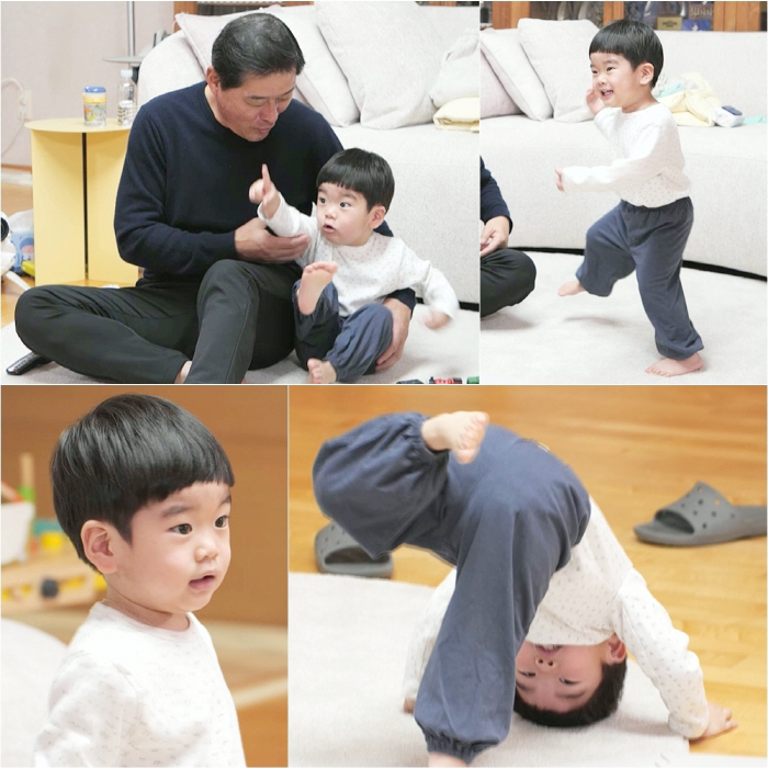 '이종범 외손자' 고태현, 역시 스타성 남다르네…'으르렁' 엑소로 변신('슈돌')