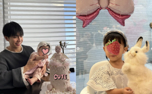 이승기♥이다인 딸, 1년만 얼굴 공개…'초호화 생일파티'에 신난 공주님