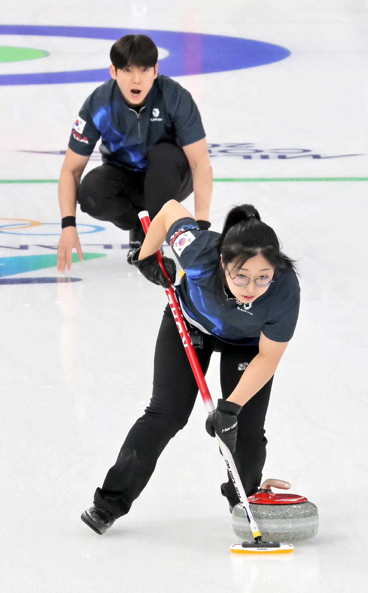 [밀라노 LIVE]'너무 무력하다' 韓 김선영-정영석 컬링 믹스더블, 연…