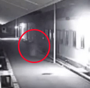 새벽 2시 문 두드린 정체…CCTV에 찍힌 흐릿한 형체는?