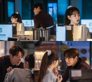 최진혁♥오연서, 숨멎 키스 1초 전…설레는 야근 데이트('아기가 생겼어요')