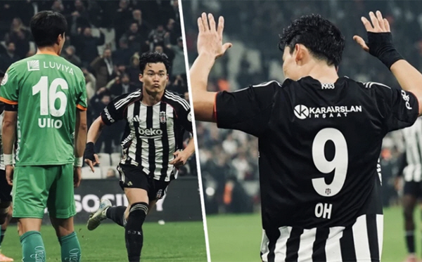 '韓축구 빅뉴스' 미쳤다 오현규, 베식타시 데뷔전서 '환상 오버헤드킥'으로 데뷔골 '쾅'+최고 평점, '4호 도움' 황의조와 '튀르키예 코리안더비' 2-2 무승부