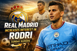 로드리(레알 마드리드, 29) 충격 결별! 1200억 여름 이적시장 정조준…기둥 뽑히는 맨시티→