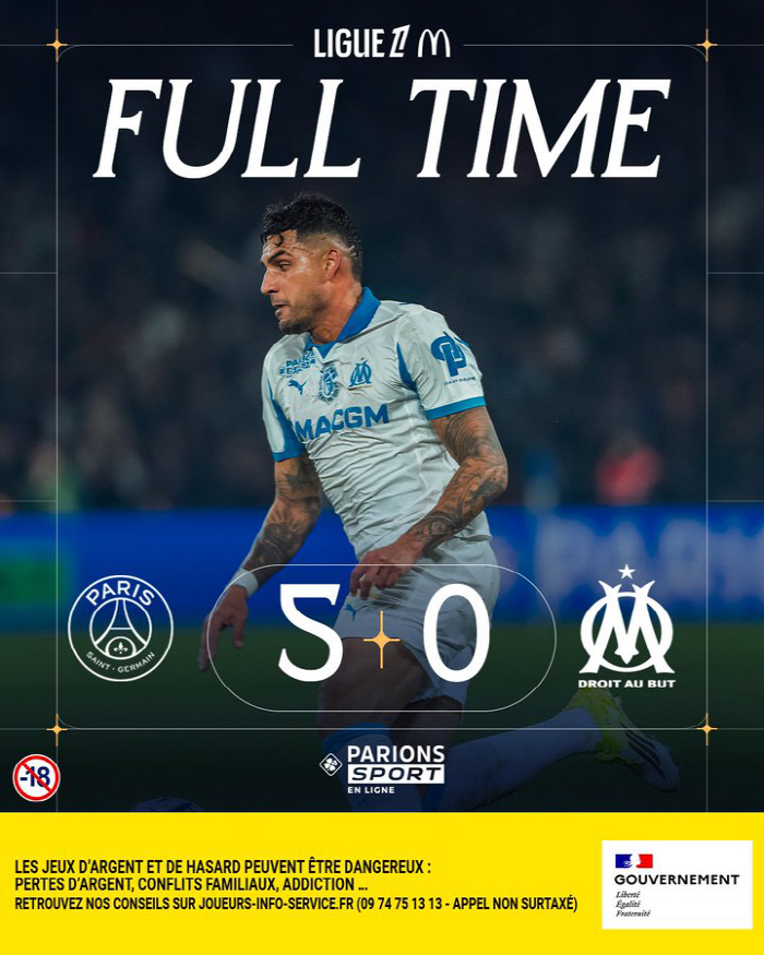 [오피셜]"데 제르비 감독님 죄송했습니다" 이강인의 르 클라시크 쐐기골과…