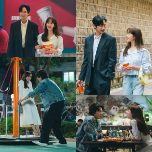 ‘미혼남녀’ 한지민, 낮엔 박성훈 밤엔 이기택? 상반된 데이트 장면 공개