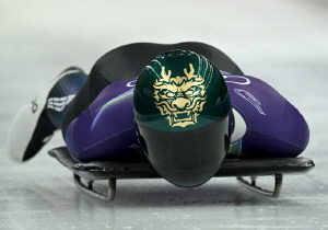 '스켈레톤 간판' 정승기 아쉽다, 메달권 멀어져...2차 주행까지 공동 8위