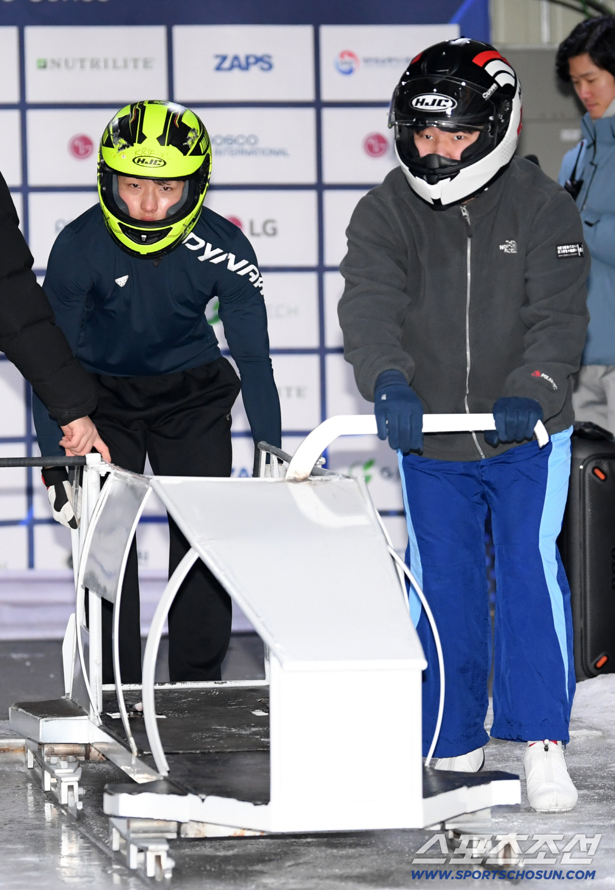 "K-스켈레톤·봅슬레이 응원합니다!" 영하20도 녹인 폭풍질주...평창 …