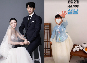 '둘째 임신' 이승기♥이다인 딸, 1년만 얼굴 공개…