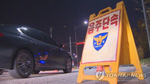 설 연휴 음주 운전하다 전신주 '쿵'…20대 운전자 입건