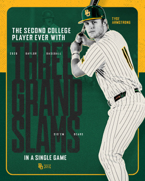 '한만두' 넘어 '한만세', MLB 역사에도 없는 '그랜드슬램 해트트릭' 달까지 쏘아올린 베일러 암스트롱