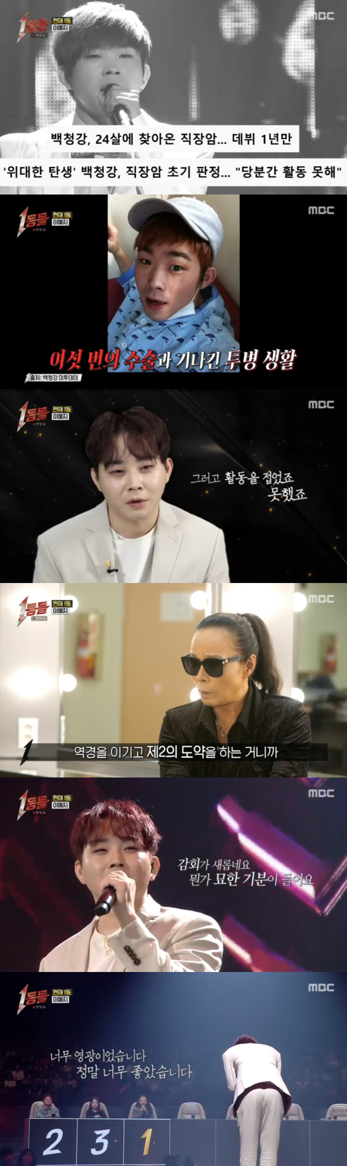 백청강, 직장암 판정 후 6번의 수술 이겨낸 기적 "잊혀질까 두려웠다"