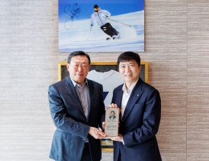 양궁에 정의선 회장이 있다면, 스노보드에 신동빈 회장이 있다