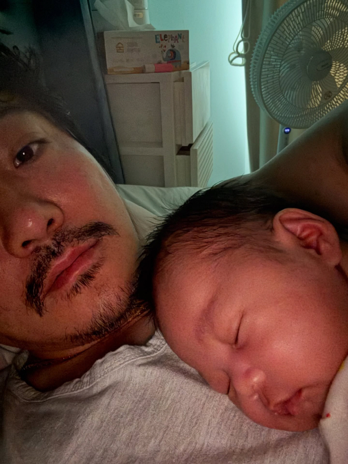 KCM, 6주 일찍 태어난 子 육아 쉽지 않네...퀭한 얼굴 "졸리고, 피곤하고"