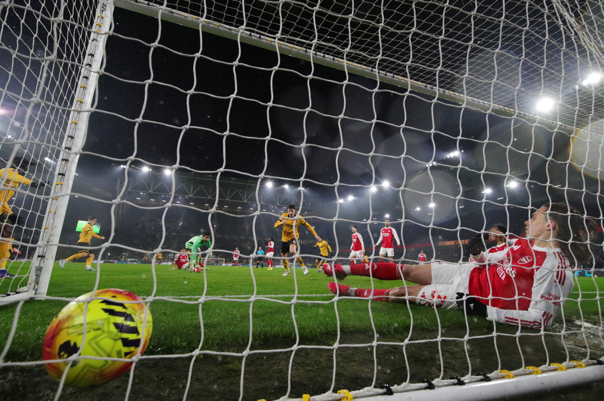 '3년 전 악몽에 아르테타 떨고 있나' 울버햄튼 극장골에 발목 잡힌 불안…