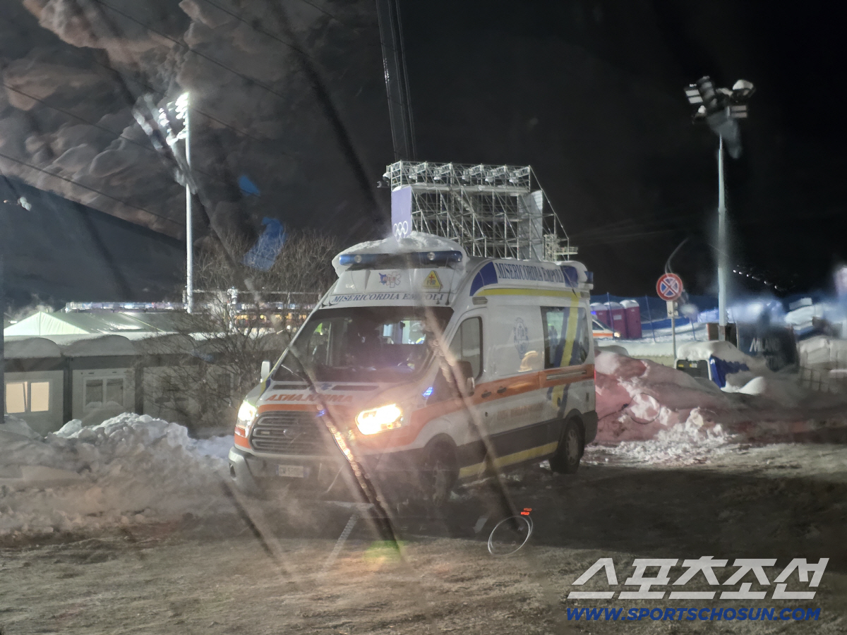 '아...이승훈, 비장의 1800도 도전中 무릎인대 부상' 결국 앰뷸런스…