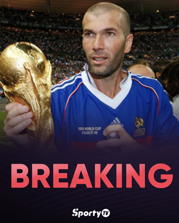 '프랑스 전설' 지단 '자발적 백수' 생활 5년만에 끝, 북중미월드컵 마…