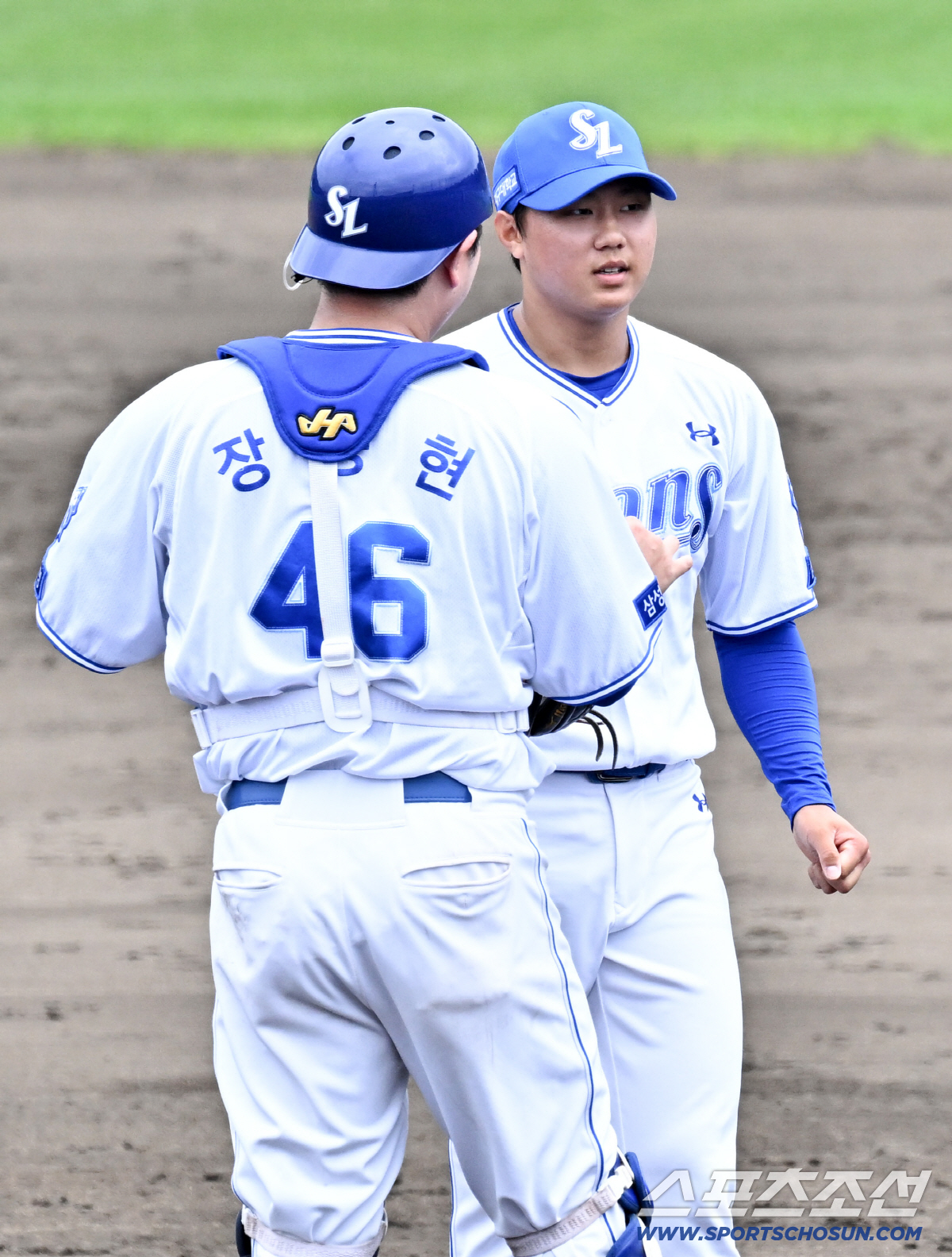 '3B 1S에서도 직구 승부'...삼성 배찬승, 대표팀 김도영 병살로 증…