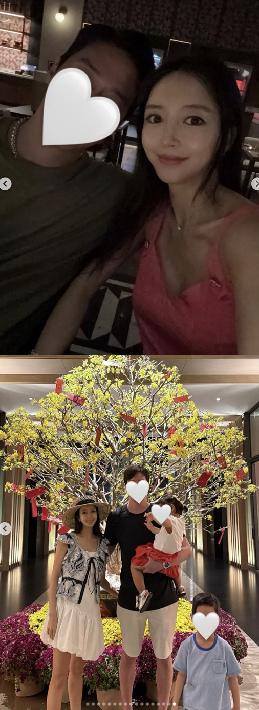 '셋째 임신' 박현선, 핑크 민소매로 빛난 D라인..♥이필립과 달달 데이…