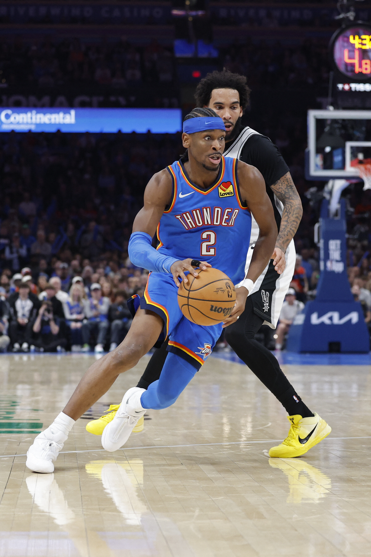 "미친 짓이야!" MVP 0순위 후보+역대 연속 20득점 대기록 SGA …