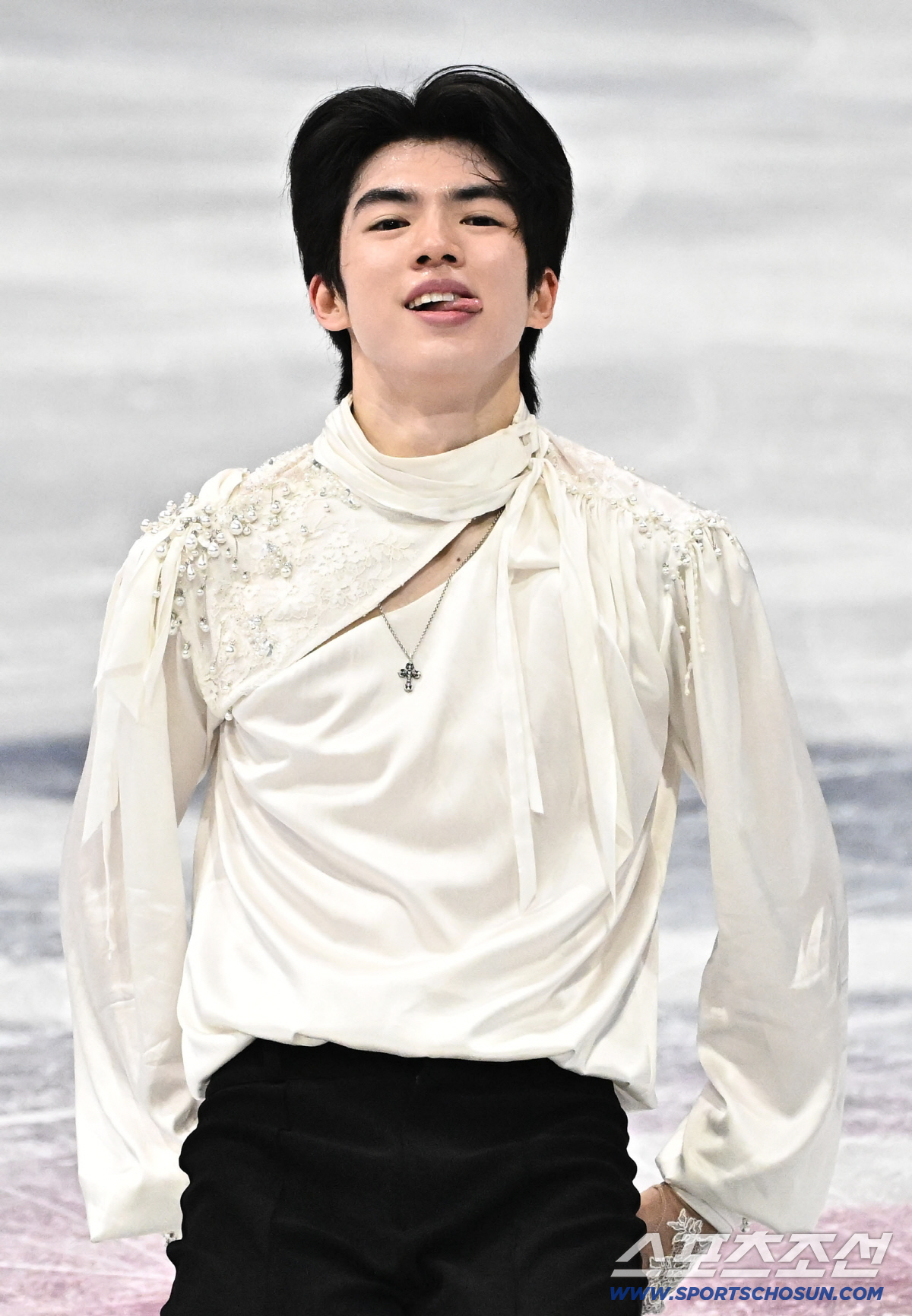 14일 이탈리아 밀라노 아이스스케이팅 아레나에서 피겨스케이팅 남자 싱글 프리스케이팅 경기가 열렸다. 연기를 마치고 아쉬워하는 차준환. 밀라노(이탈리아)=송정헌 기자 songs@sportschosun.com/2026.02.14/