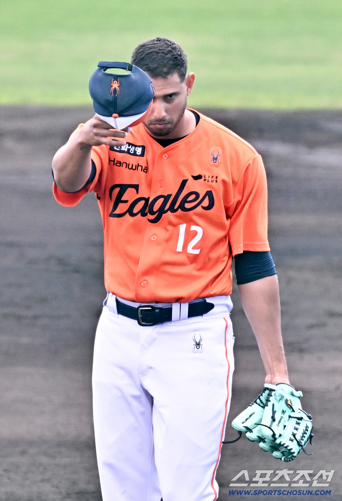 '시작과 동시에 가슴 철렁' 152㎞ 강속구 에르난데스, 팔뚝 강타에도 …