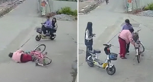 자전거 타다 넘어진 노인, 도와준 소녀들 상대 손배소송 논란