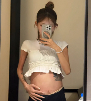 '故 최진실 딸' 최준희, 41kg인데 찢어지게 부푼 배 '깜짝'...