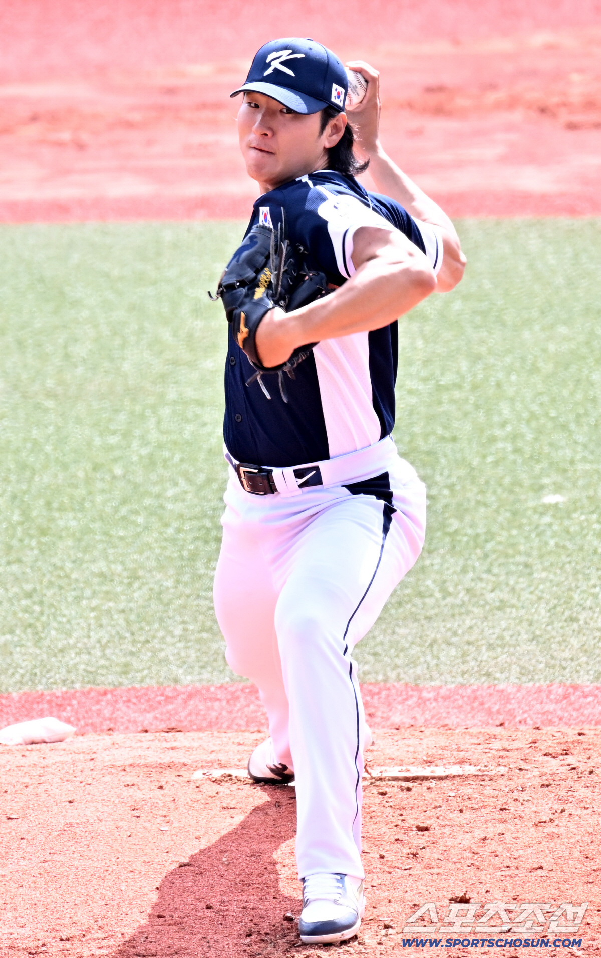 '155㎞ 강속구' 곽빈, 대표팀 에이스 존재감 확인...살벌한 구위 상…