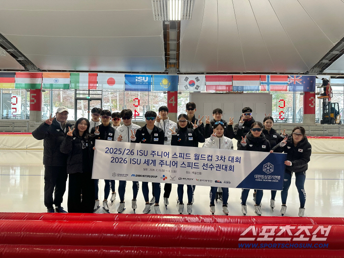 "24년만의 올림픽 노메달 충격속 빙속의 희망" 韓주니어대표팀, 월드컵3차 팀스프린트X이병훈 金,金! 메달 7개 획득[오피셜]